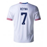 Fotbalové Dres Spojené Státy Giovanni Reyna #7 Domácí Copa America 2024 Krátký Rukáv
